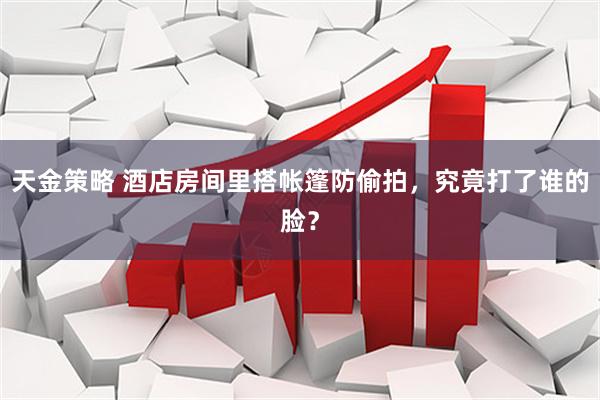 天金策略 酒店房间里搭帐篷防偷拍，究竟打了谁的脸？